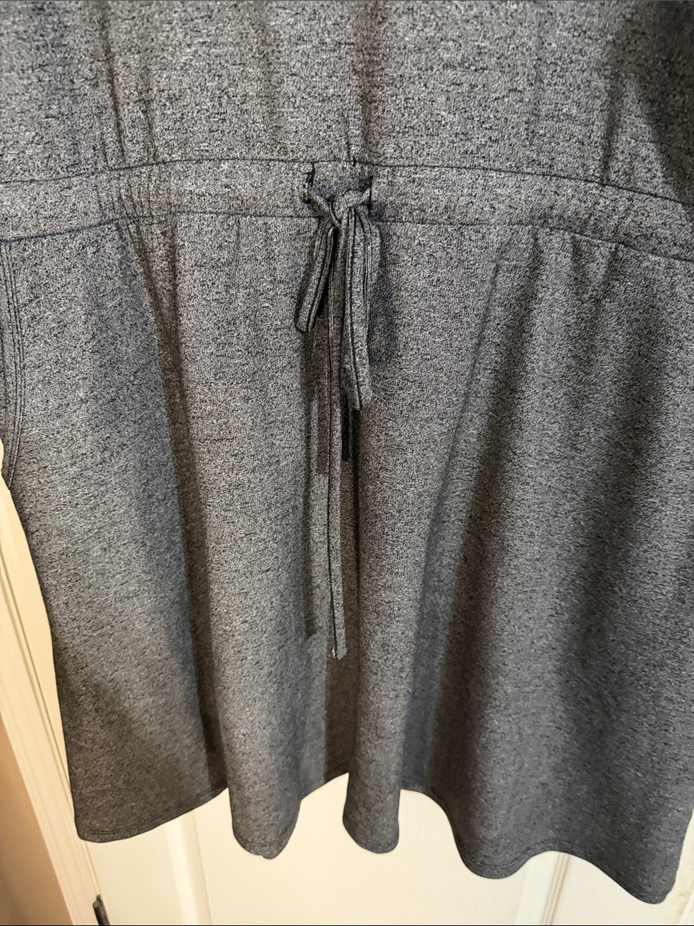 torrid Gray Midi Drawstring Pocket Dress - Picture 3 of 7